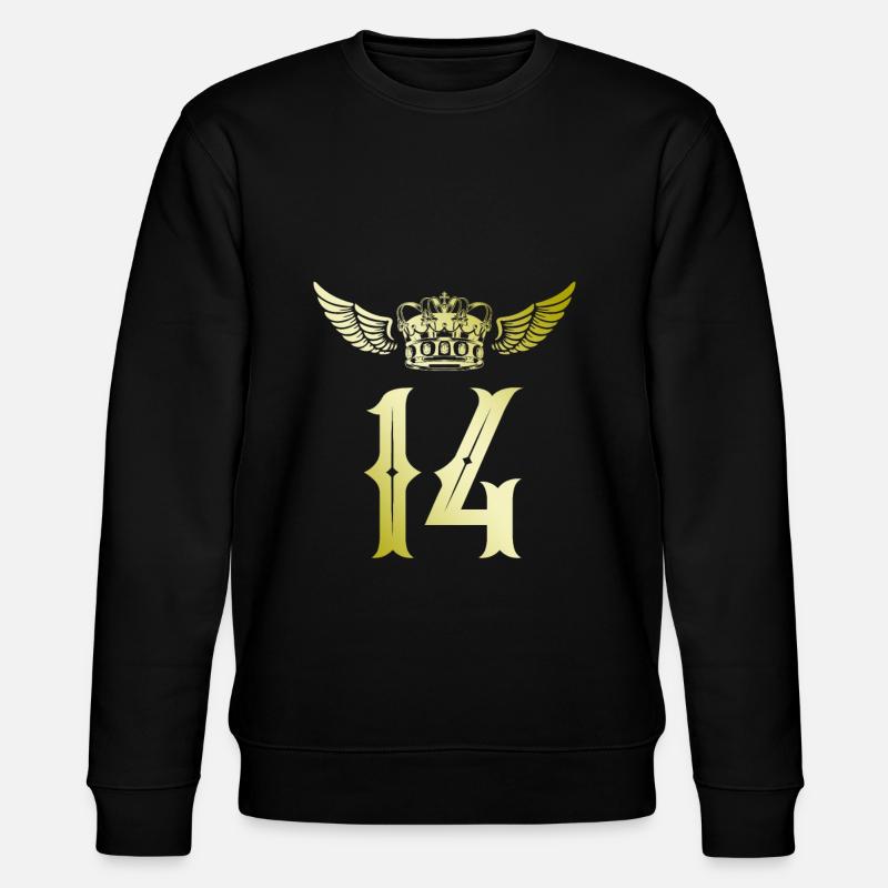14 Couronne de numéros - Sweat bio CHANGER Stanley/Stella Unisexe - noir