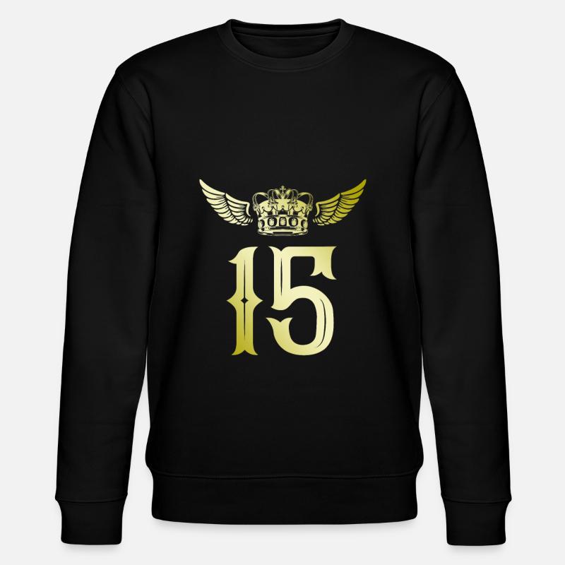 15 Couronne numérique - Sweat bio CHANGER Stanley/Stella Unisexe - noir