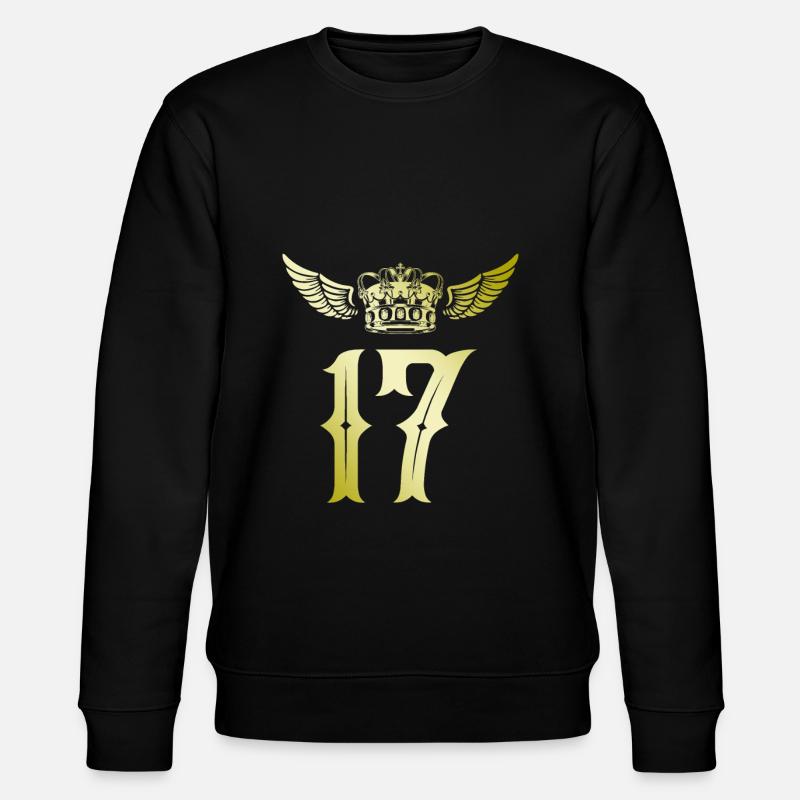 17 Couronne numérique - Sweat bio CHANGER Stanley/Stella Unisexe - noir