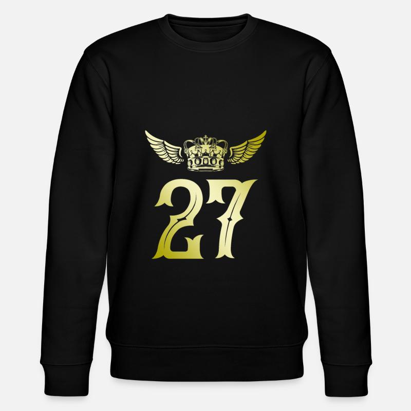 27 Couronne numérique - Sweat bio CHANGER Stanley/Stella Unisexe - noir