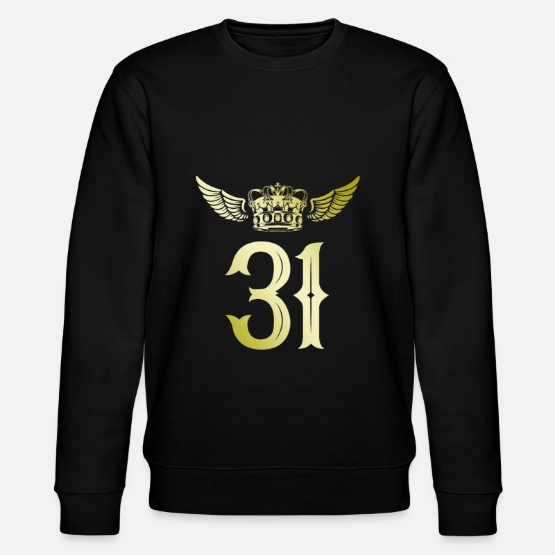 31 Couronne numérique - Sweat bio CHANGER Stanley/Stella Unisexe - noir