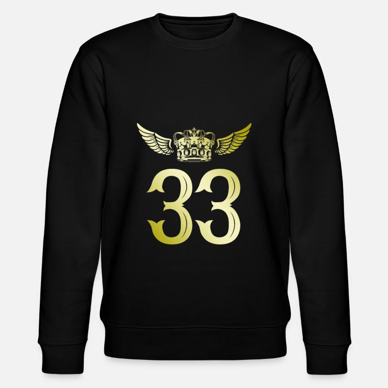 33 Couronne numérique - Sweat bio CHANGER Stanley/Stella Unisexe - noir