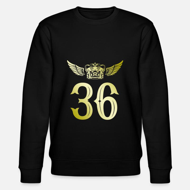 36 Couronne numérique - Sweat bio CHANGER Stanley/Stella Unisexe - noir