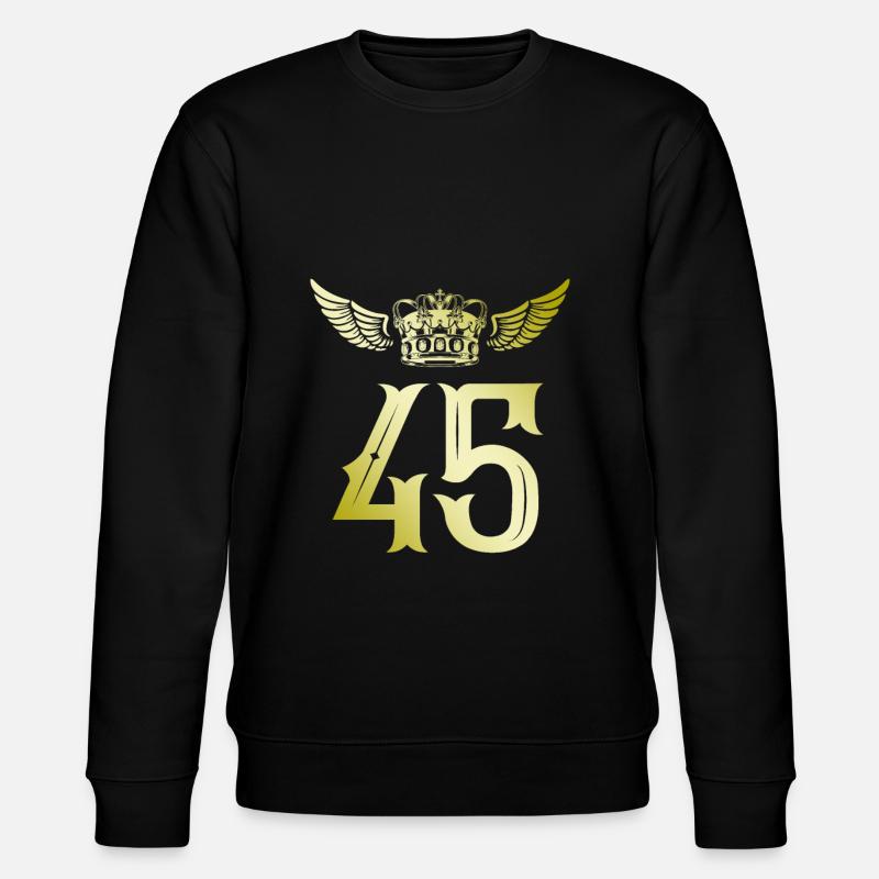 45 Couronne numérique - Sweat bio CHANGER Stanley/Stella Unisexe - noir