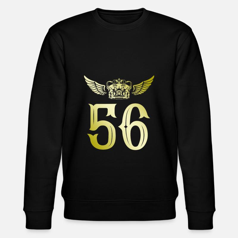 56 Number crown - Stanley/Stella CHANGER Unisex Organic Sweatshirt - black