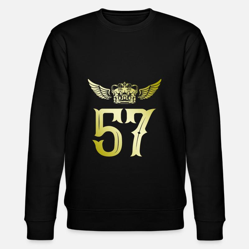 57 Couronne de numéro - Sweat bio CHANGER Stanley/Stella Unisexe - noir