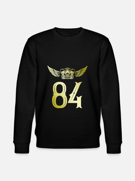 84 Number crown - Stanley/Stella CHANGER Unisex Organic Sweatshirt - black