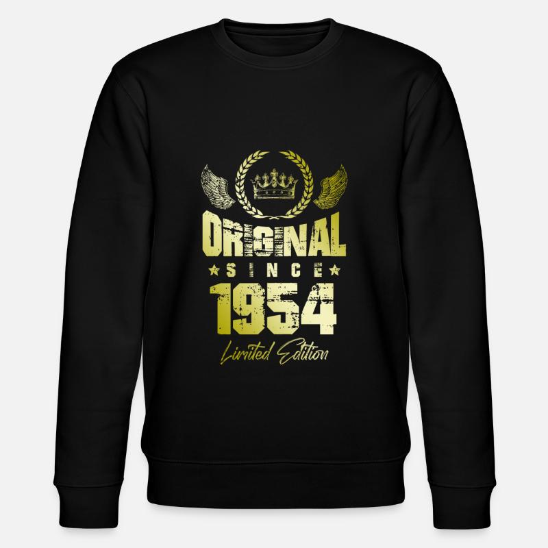 1954 limited edition - Stanley/Stella Unisex Bio-Sweatshirt CHANGER  - Schwarz