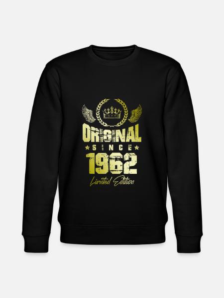 1962 limited edition - Stanley/Stella CHANGER Unisex Organic Sweatshirt - black