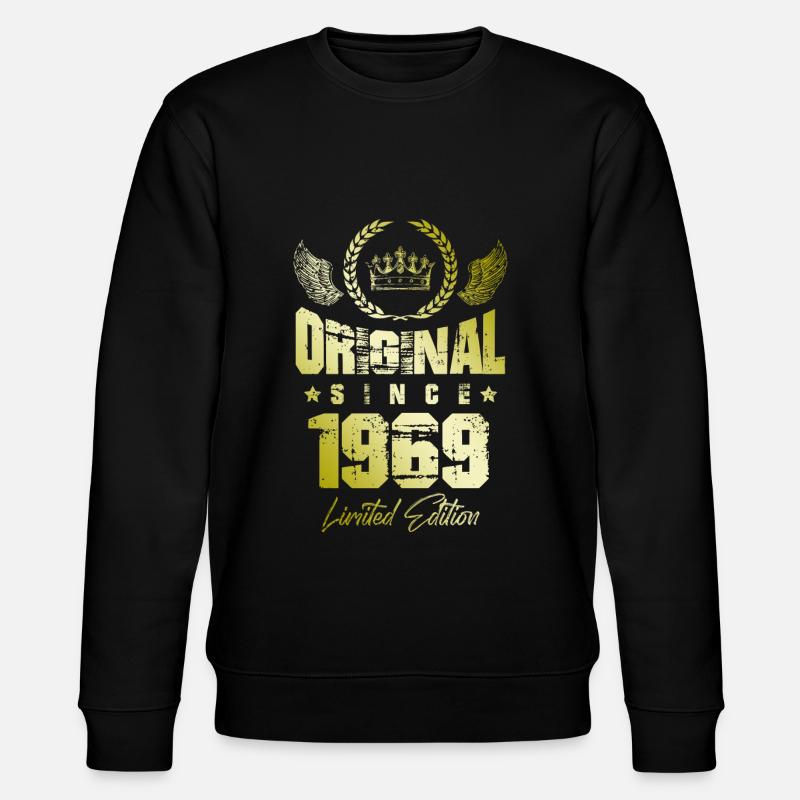 1969 limited edition - Stanley/Stella CHANGER Unisex Organic Sweatshirt - black