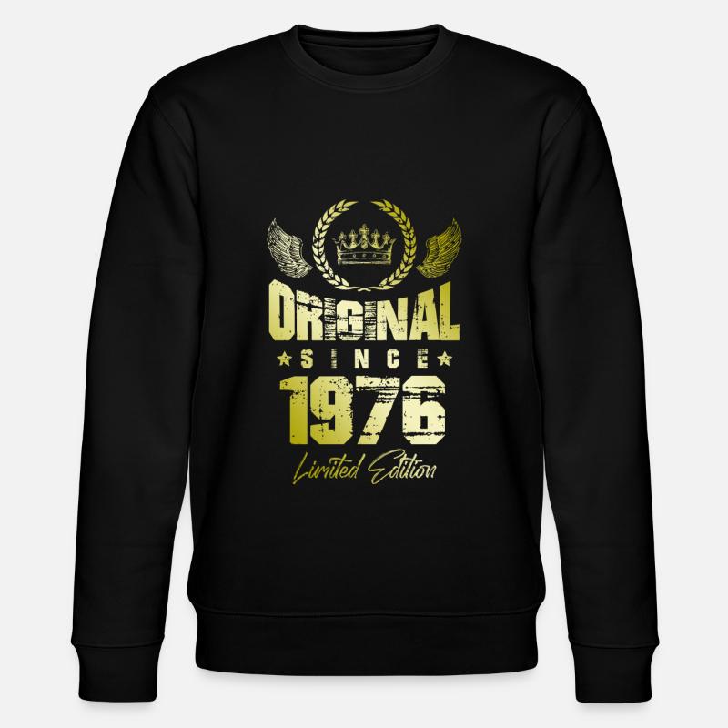 1976 limited edition - Stanley/Stella Unisex Bio-Sweatshirt CHANGER  - Schwarz