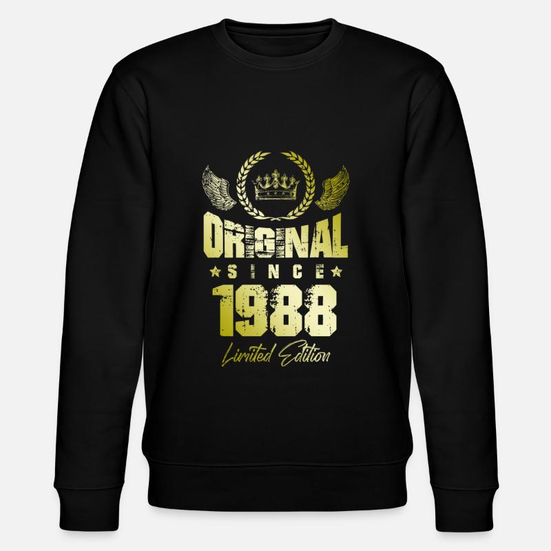 1988 limited edition - Stanley/Stella Unisex Bio-Sweatshirt CHANGER  - Schwarz