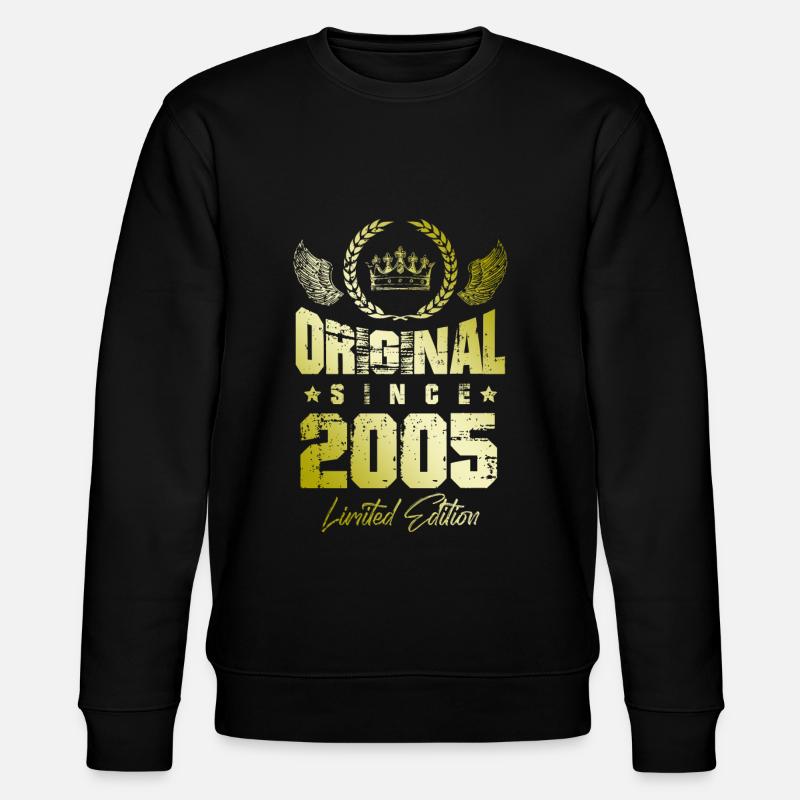 2005 limited edition - Stanley/Stella CHANGER Unisex Organic Sweatshirt - black