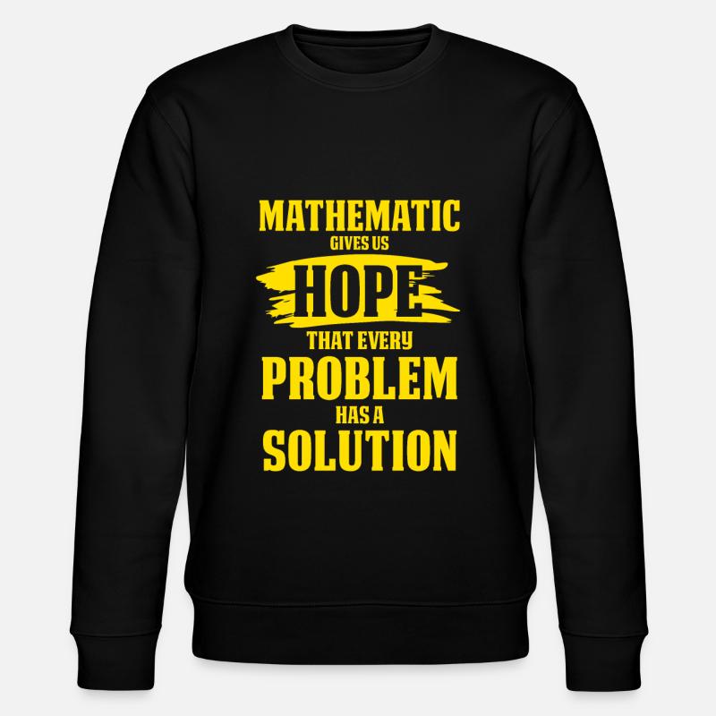 mathématiques - Sweat bio CHANGER Stanley/Stella Unisexe - noir