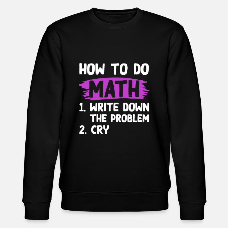 mathematik problem - Stanley/Stella Unisex Bio-Sweatshirt CHANGER  - Schwarz