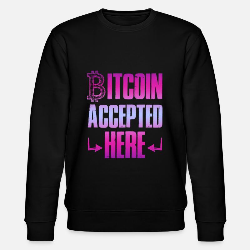 bitcoin akzeptiert - Stanley/Stella Unisex Bio-Sweatshirt CHANGER  - Schwarz