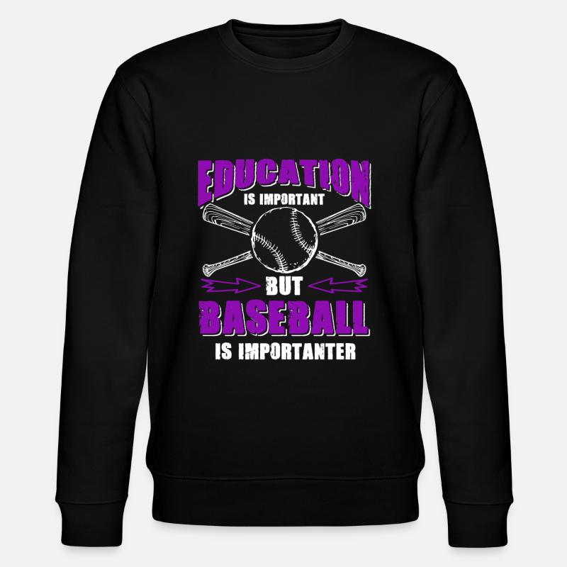 baseball dicton drôle - Sweat bio CHANGER Stanley/Stella Unisexe - noir