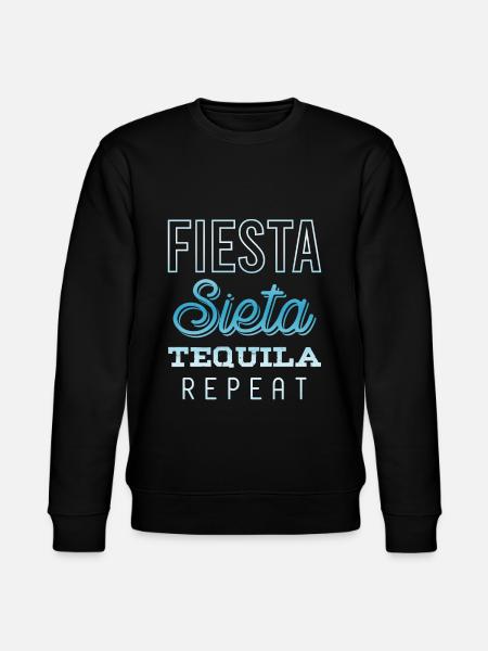 fiesta sieta tequila repeat - Stanley/Stella Unisex Bio-Sweatshirt CHANGER  - Schwarz