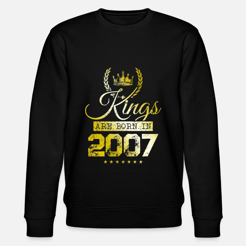 kings are born 2007 - Stanley/Stella CHANGER Unisex Organic Sweatshirt - black