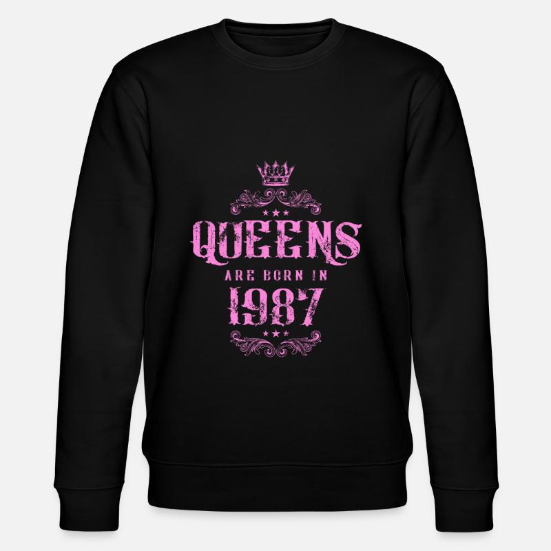 born in 1987 - Stanley/Stella CHANGER Unisex Organic Sweatshirt - black