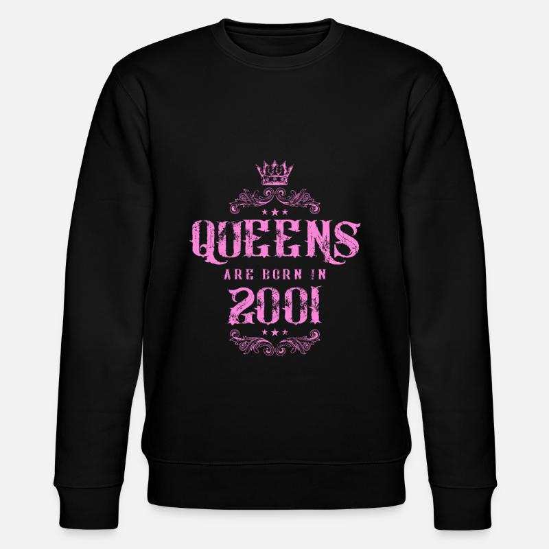 born in 2001 - Stanley/Stella CHANGER Unisex Organic Sweatshirt - black