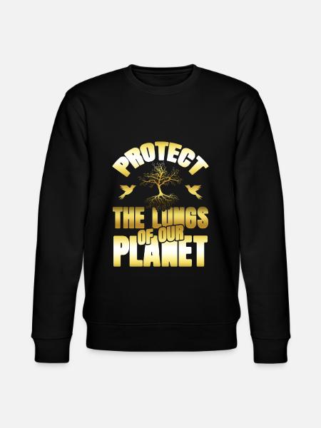 nature conservation environmental protection - Stanley/Stella CHANGER Unisex Organic Sweatshirt - black