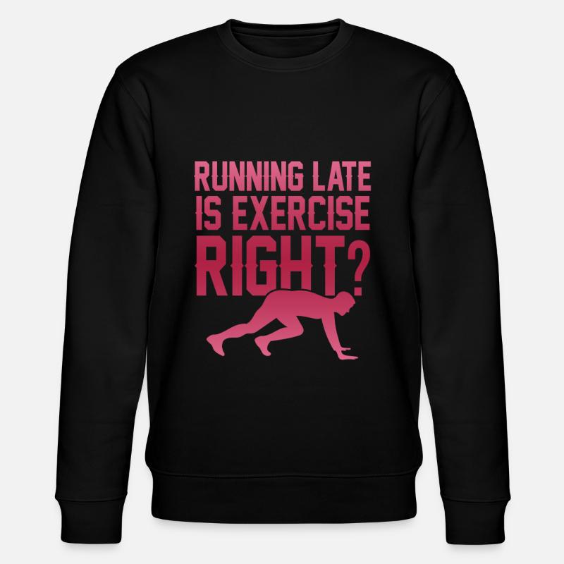 rennen running - Stanley/Stella Unisex Bio-Sweatshirt CHANGER  - Schwarz