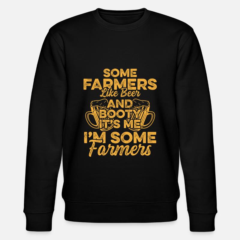 Farmer bier - Stanley/Stella Unisex Bio-Sweatshirt CHANGER  - Schwarz
