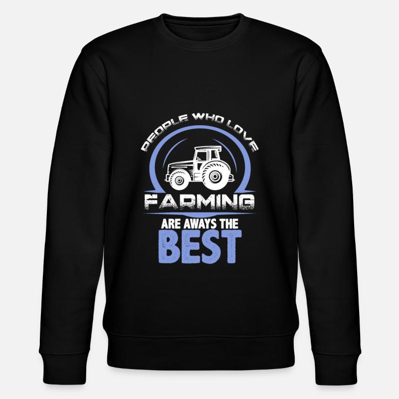 farming traktor - Stanley/Stella Unisex Bio-Sweatshirt CHANGER  - Schwarz