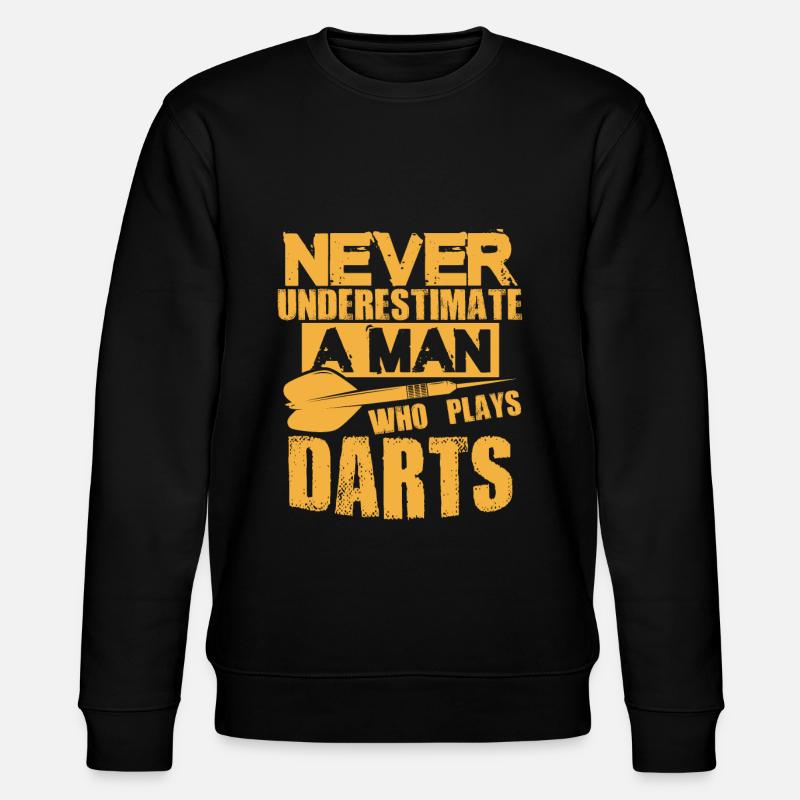 dart nicht unterschätzen - Stanley/Stella Unisex Bio-Sweatshirt CHANGER  - Schwarz