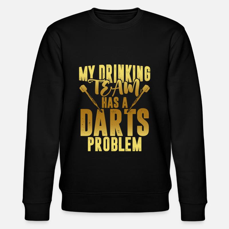 drinking team darts - Stanley/Stella CHANGER Unisex Organic Sweatshirt - black