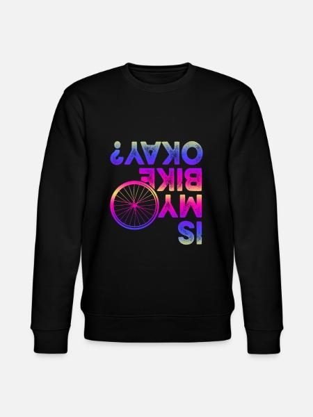 bicycle slogan - Stanley/Stella CHANGER Unisex Organic Sweatshirt - black