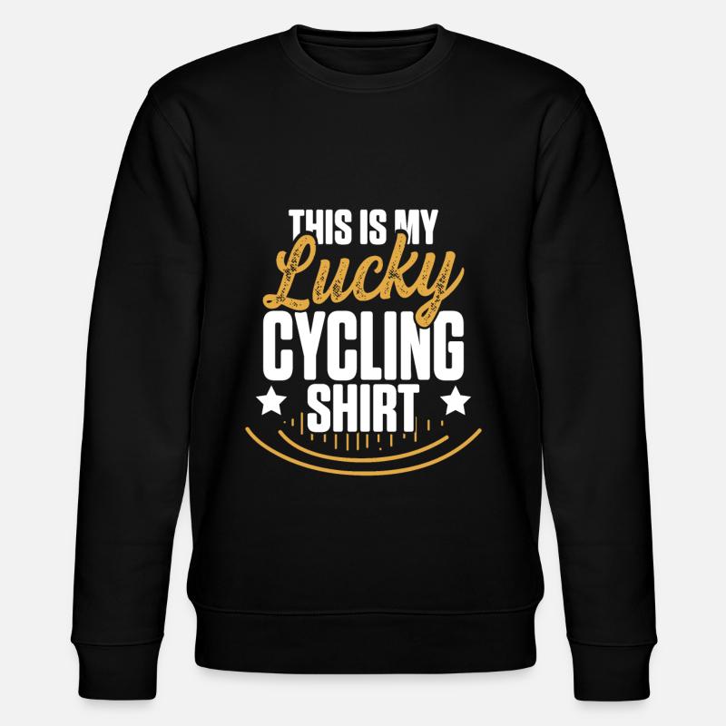 fahrrad shirt spruch - Stanley/Stella Unisex Bio-Sweatshirt CHANGER  - Schwarz