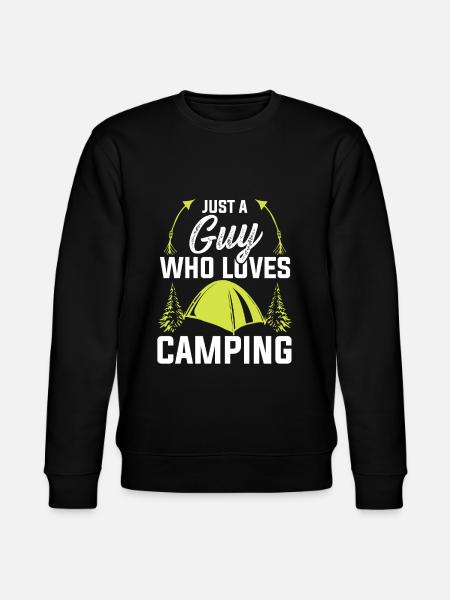 ich liebe camping - Stanley/Stella Unisex Bio-Sweatshirt CHANGER - Schwarz