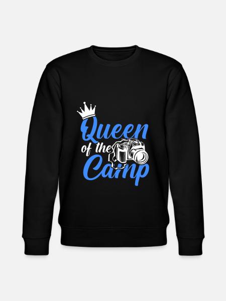 queen camp camping - Stanley/Stella CHANGER Unisex Organic Sweatshirt - black