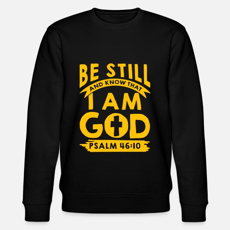 Je suis ton Dieu psaume - Sweat bio CHANGER Stanley/Stella Unisexe - noir