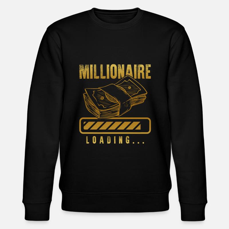 millionaire loading - Stanley/Stella CHANGER Unisex Organic Sweatshirt - black