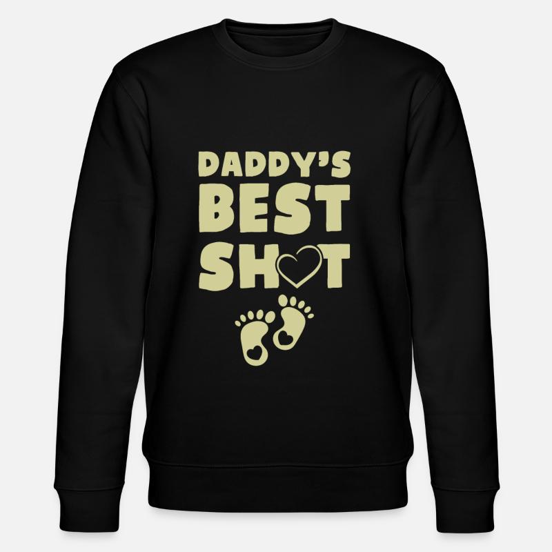 daddy baby - Stanley/Stella CHANGER Unisex Organic Sweatshirt - black