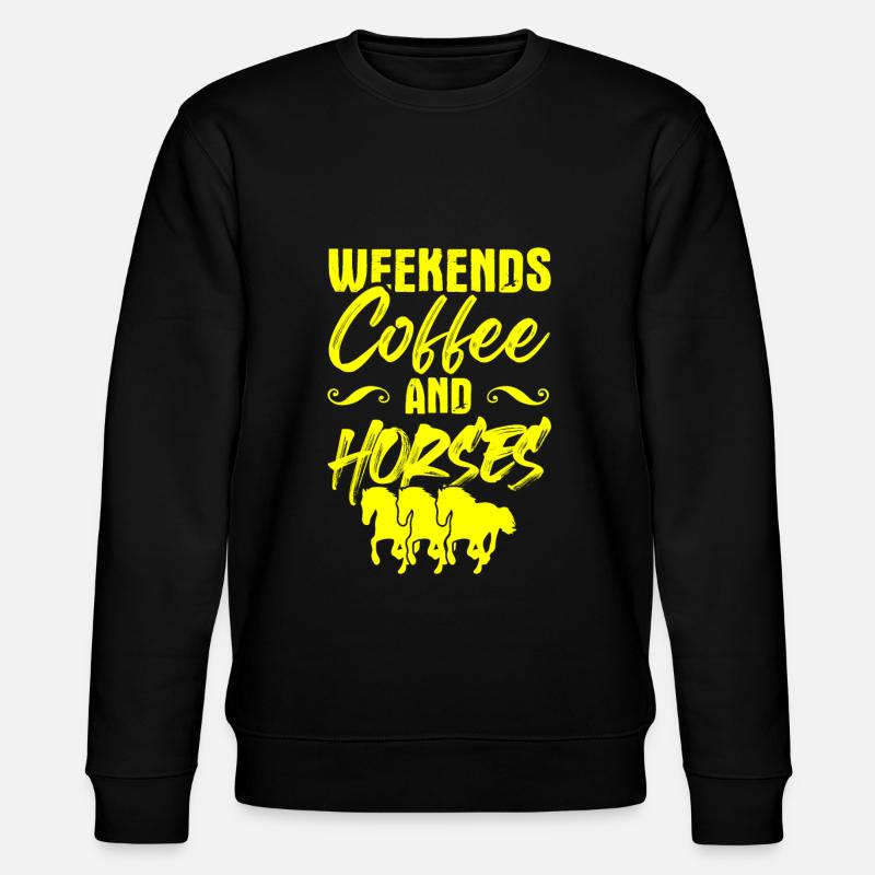 café équitation - Sweat bio CHANGER Stanley/Stella Unisexe - noir