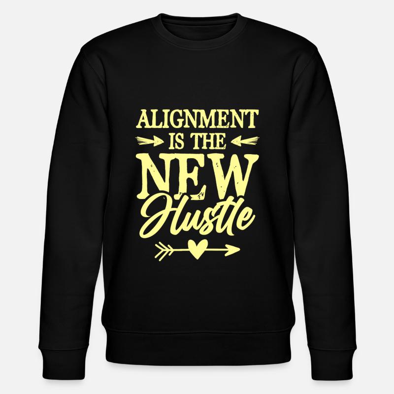 hustle spruch - Stanley/Stella Unisex Bio-Sweatshirt CHANGER  - Schwarz