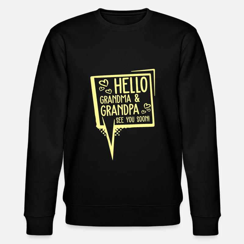 opa grand-mère bébé - Sweat bio CHANGER Stanley/Stella Unisexe - noir