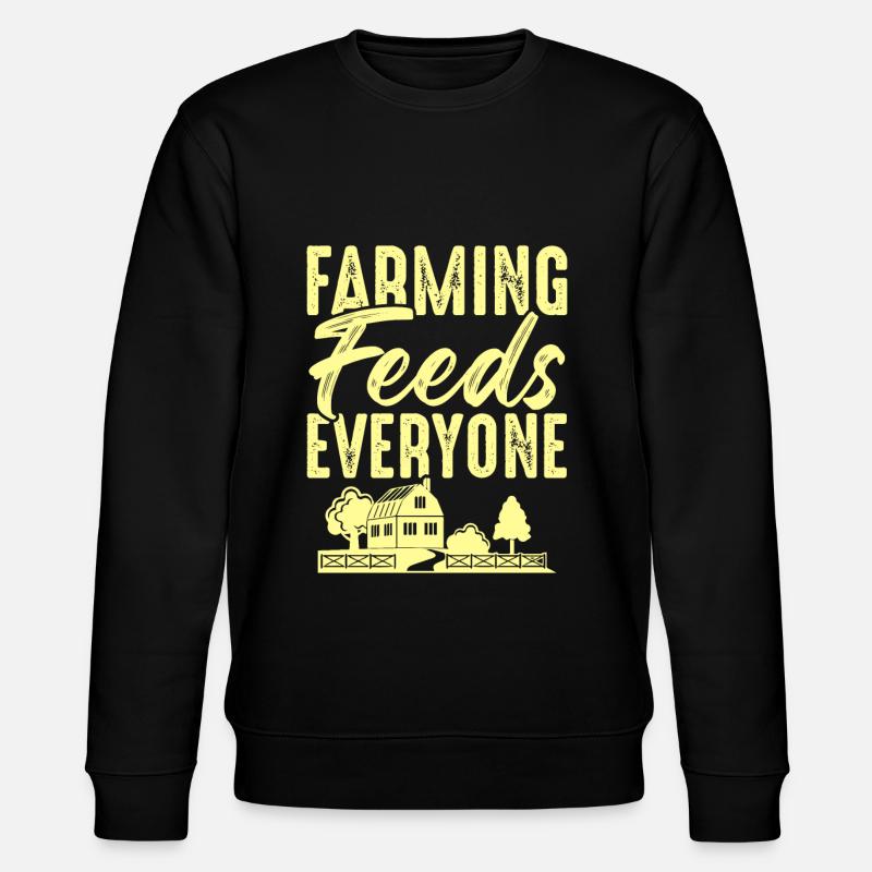 farm farming - Stanley/Stella Unisex Bio-Sweatshirt CHANGER  - Schwarz