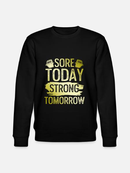 strong fitness - Stanley/Stella CHANGER Unisex Organic Sweatshirt - black