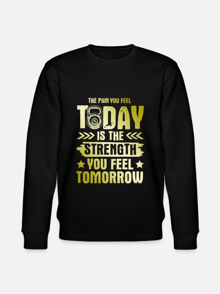 strong fitness - Stanley/Stella CHANGER Unisex Organic Sweatshirt - black