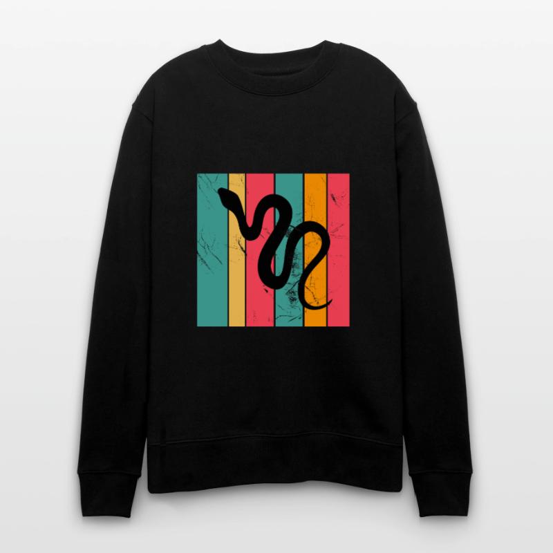 Snake Retro Reptile Python Gift idea Stanley/Stella CHANGER Unisex Organic Sweatshirt