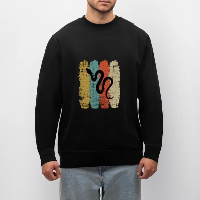 Snake Retro Reptile Python Gift idea Stanley/Stella Unisex Bio-Sweatshirt CHANGER 