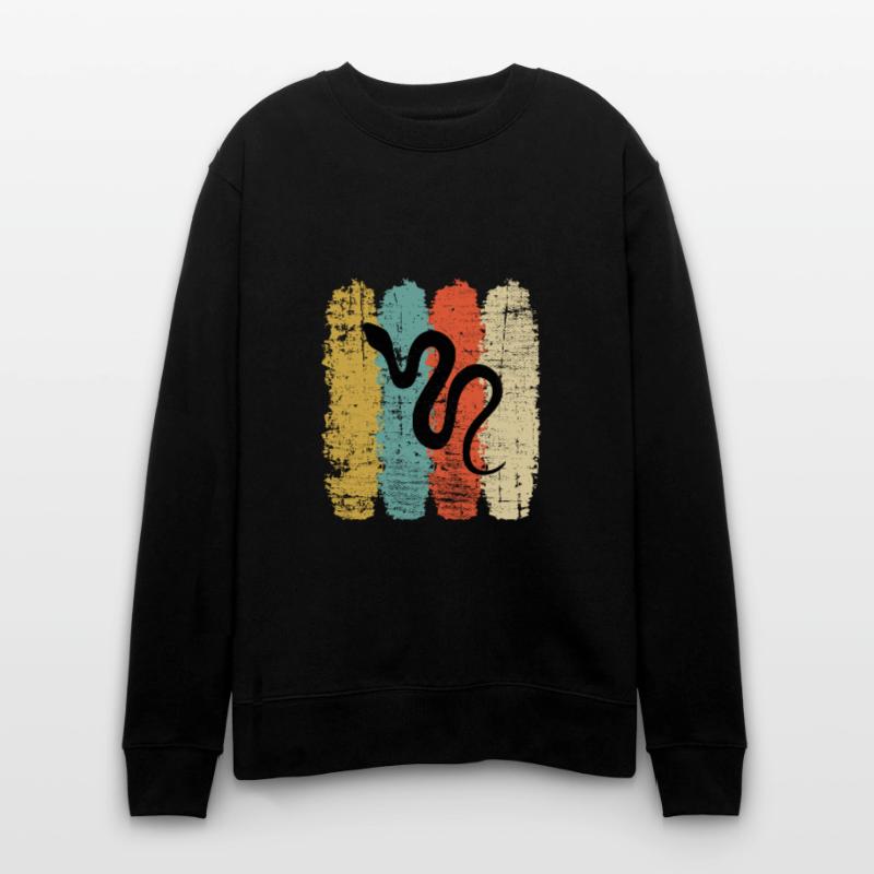 Snake Retro Reptile Python Gift idea Stanley/Stella Unisex Bio-Sweatshirt CHANGER 