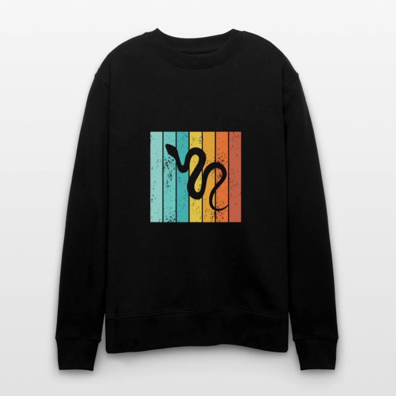 Snake Retro Reptile Python Gift idea Stanley/Stella Unisex Bio-Sweatshirt CHANGER 