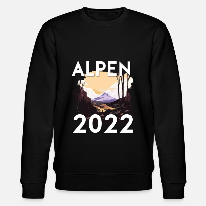 Alpen 2022 - Stanley/Stella Unisex Bio-Sweatshirt CHANGER  - Schwarz