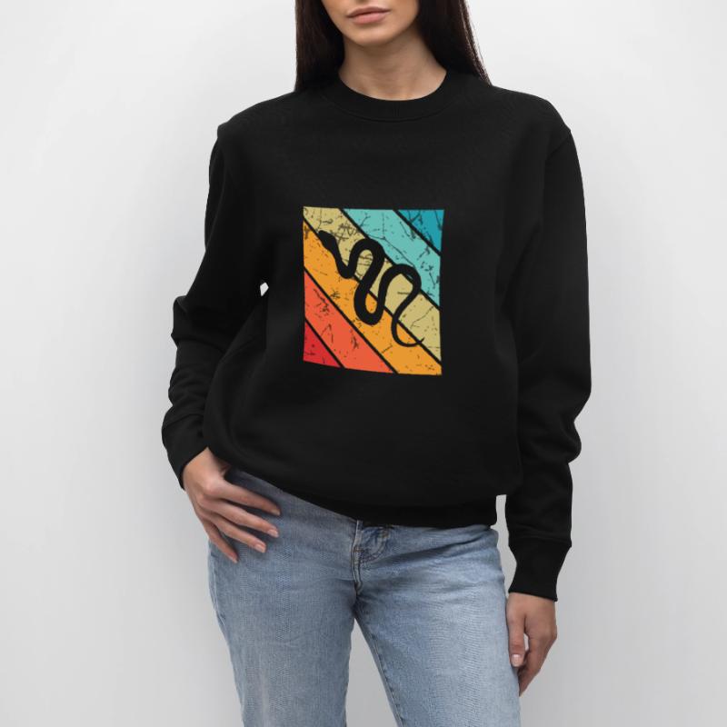 Snake Retro Reptile Python Gift idea Stanley/Stella CHANGER Unisex Organic Sweatshirt